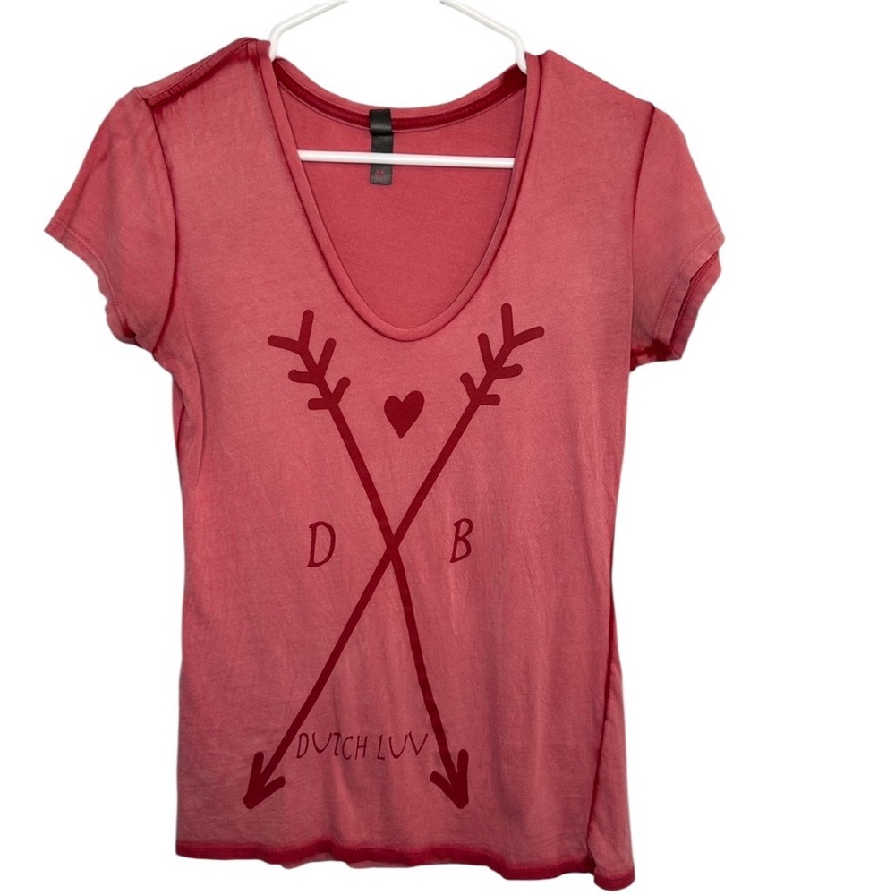 Dutch Bros SMALL Pink VINTAGE Dutch Luv Arrow Hearts RARE DB 1992